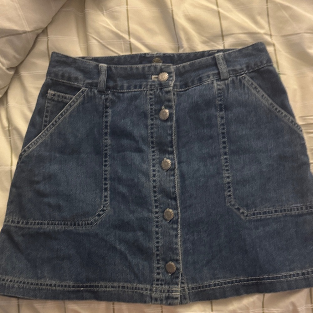Vintage Gap Denim Button-Front Skirt